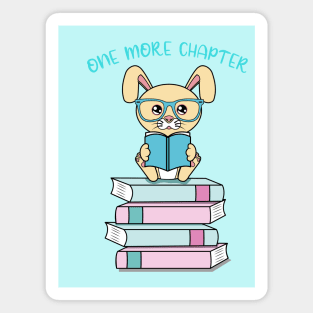 One more chapter, cute rabbit reading Magnet